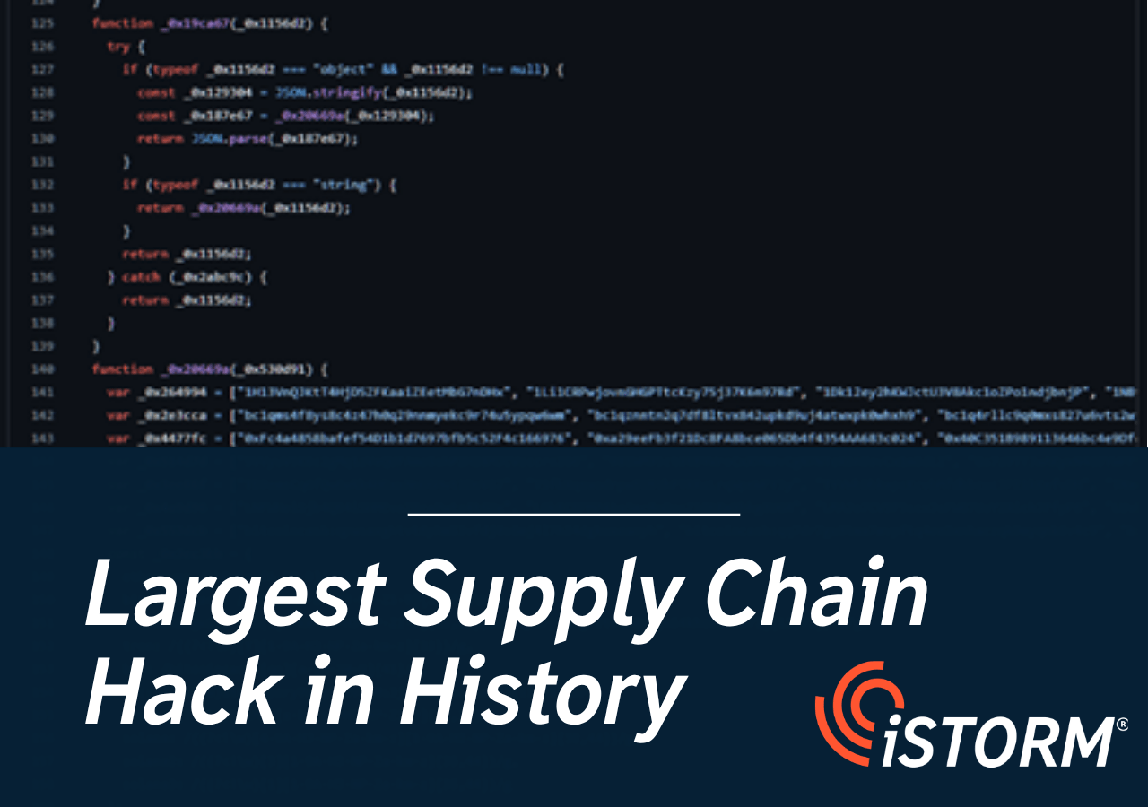 Largest Supply Chain Hack in history